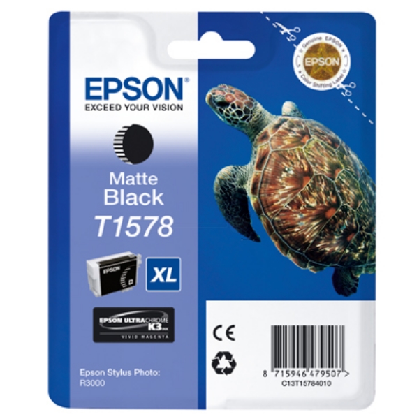 Original Epson C13T15784010 / T1578 Cartouche d'encre noire mate