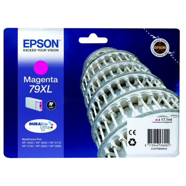 Original Epson C13T79034010 / 79XL Cartouche d'encre magenta
