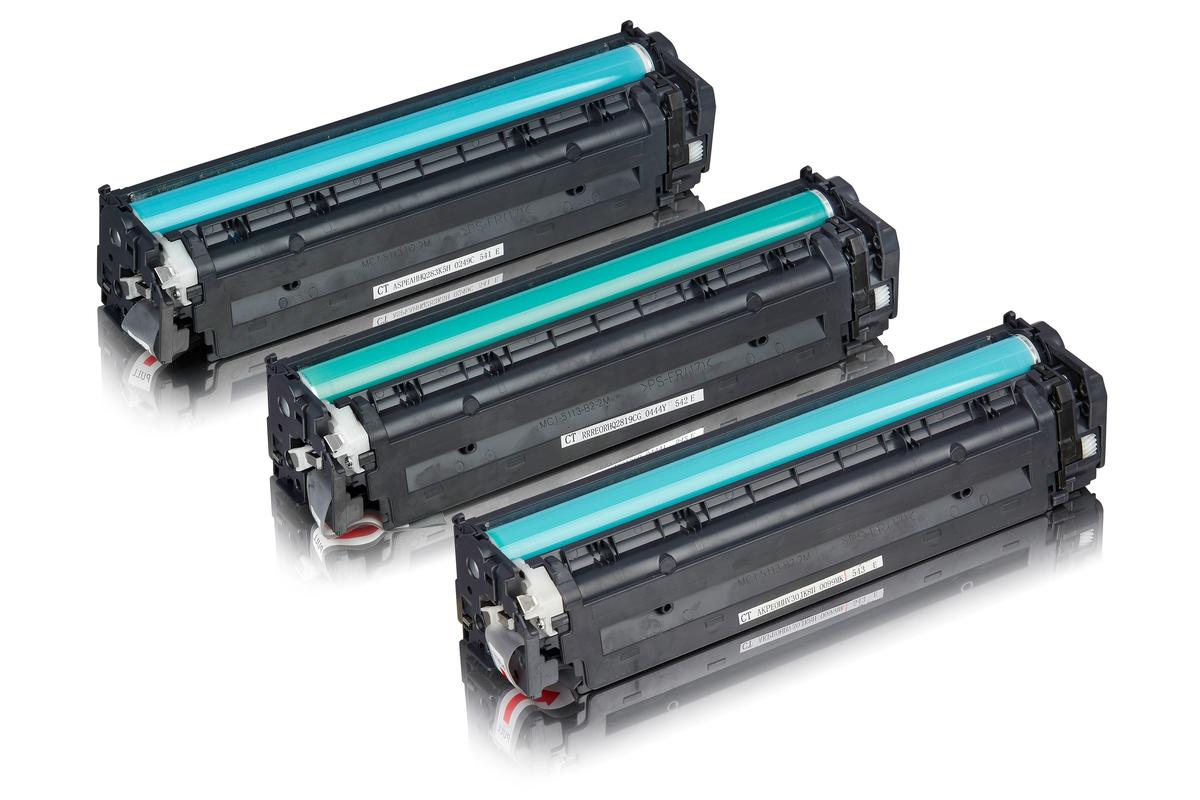 Multipack compatible avec HP CB540A + CF373AM contient 4x Cartouche toner