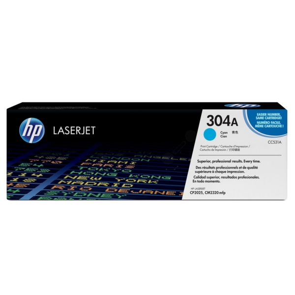 Original HP CC531A / 304A Toner cyan