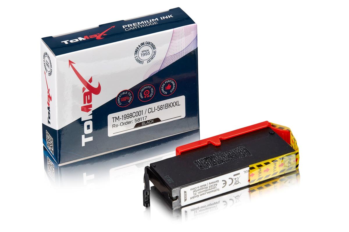 ToMax Premium alternative à Canon 1998C001 / CLI-581BKXXL Cartouche d'encre, noir