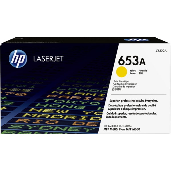 Original HP CF322A / 653A Toner jaune