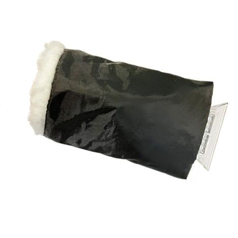 Gant gratteur de glace avec protection contre le froid, doublé, noir