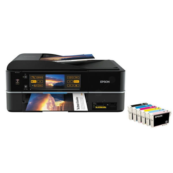 Epson Stylus Photo PX 820 FWD cartouches et toners au meilleur prix ✔️. Compatibles ou originaux ? Vous avez le choix ✔️. Comparez, commandez, économisez !