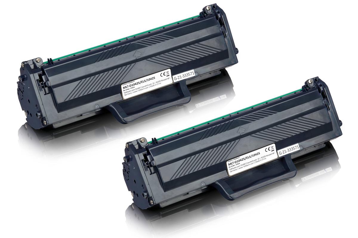 Set économique compatible avec Samsung / HP MLT-D 1042 S/ELS / 1042S contient 2x Cartouche toner