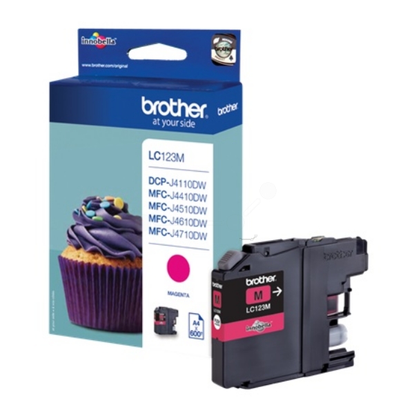 Original Brother LC123MBP Cartouche d'encre magenta