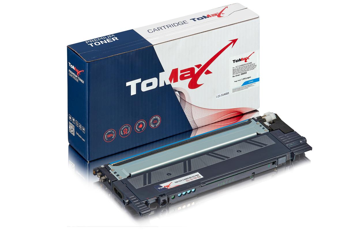ToMax Premium alternative à Samsung / HP CLT-C406S/ELS / C406 Cartouche toner, cyan