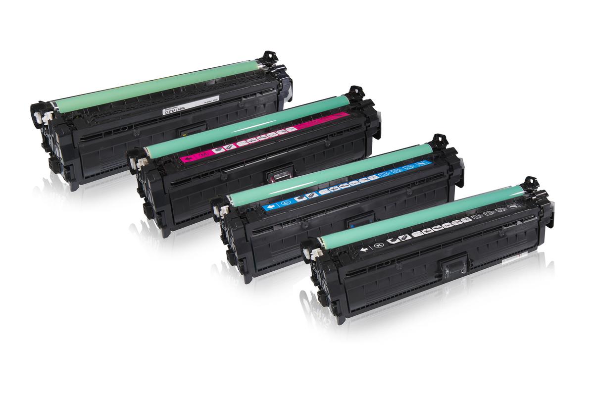 Multipack compatible avec HP CE 270 A contient 4x Cartouche toner