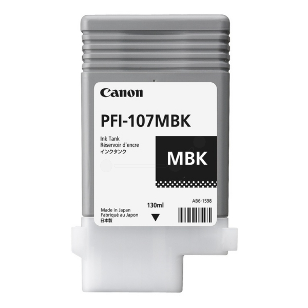 Original Canon 6704B001 / PFI107MBK Cartouche d'encre noire mate