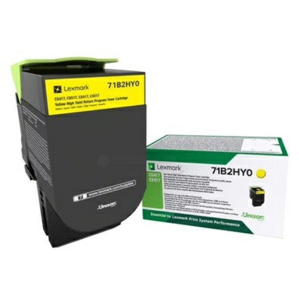 Original Lexmark 71B2HY0 Toner jaune