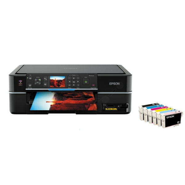 Epson Stylus Photo PX 720 WD cartouches et toners au meilleur prix ✔️. Compatibles ou originaux ? Vous avez le choix ✔️. Comparez, commandez, économisez !