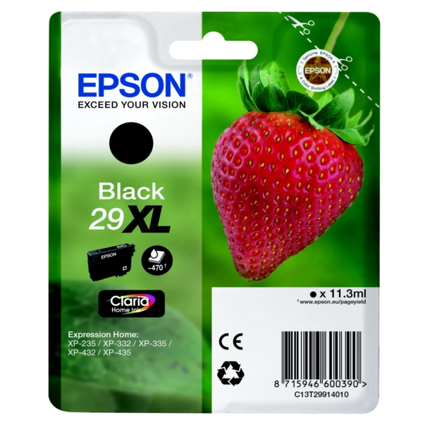 Original Epson C13T29914012 / 29XL Cartouche d'encre noire