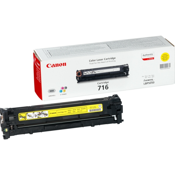 Original Canon 1977B002 / 716Y Toner jaune