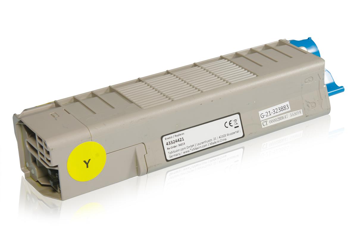 Alternative à OKI 43324421 / C5800 Cartouche toner, jaune