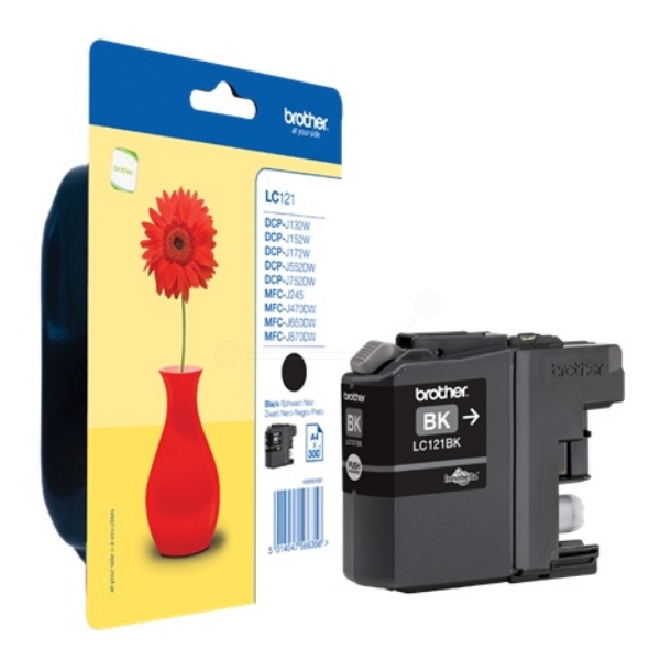 Original Brother LC121BKBP Cartouche d'encre noire