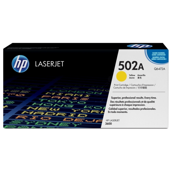 Original HP Q6472A / 502A Toner jaune