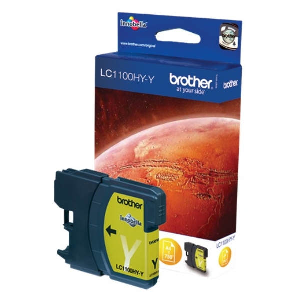 Original Brother LC1100HYY Cartouche d'encre jaune
