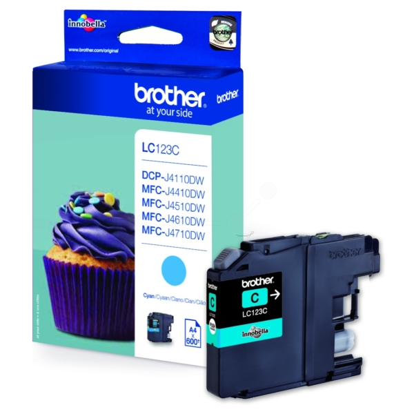 Original Brother LC123C Cartouche d'encre cyan