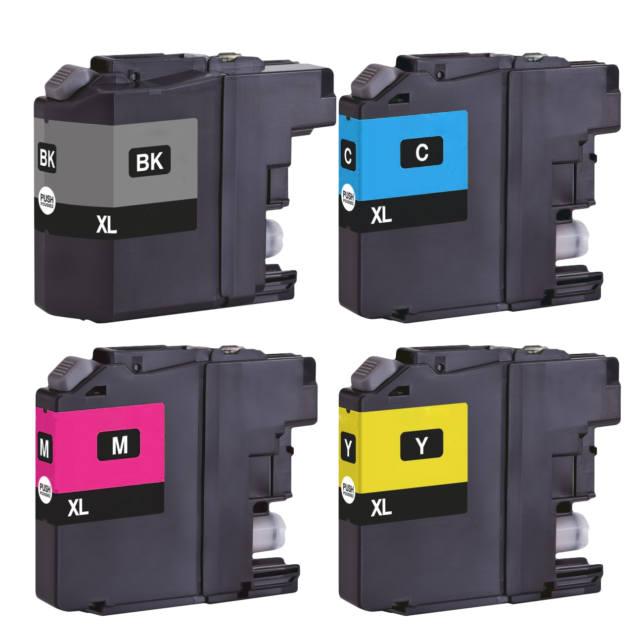 Multipack compatible avec le Brother LC-223BK comprend une cartouche d’encre de 4