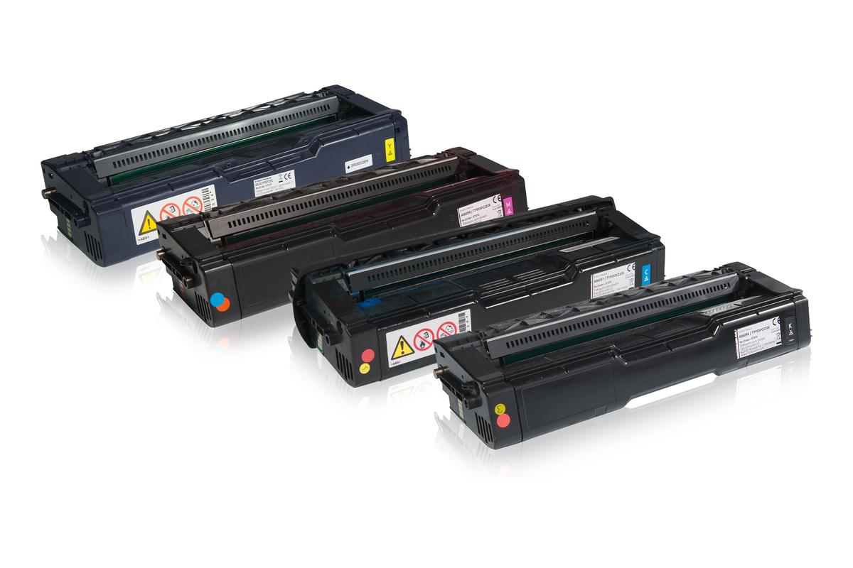 Multipack compatible avec Ricoh 406094 / SPC220E contient 4x Cartouche toner
