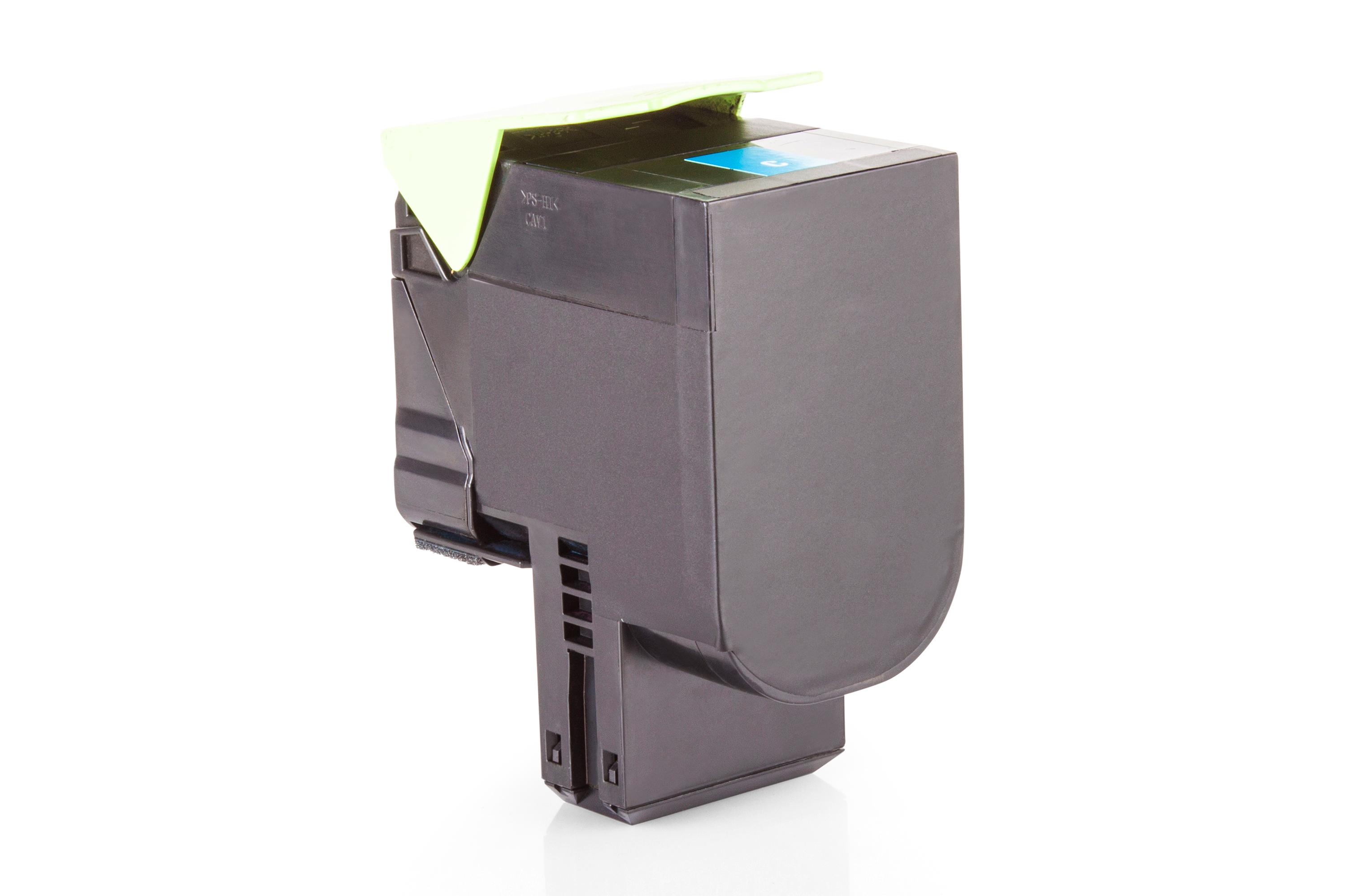 Compatible avec la cartouche de toner Lexmark 80C0S20 / 800S2, cyan