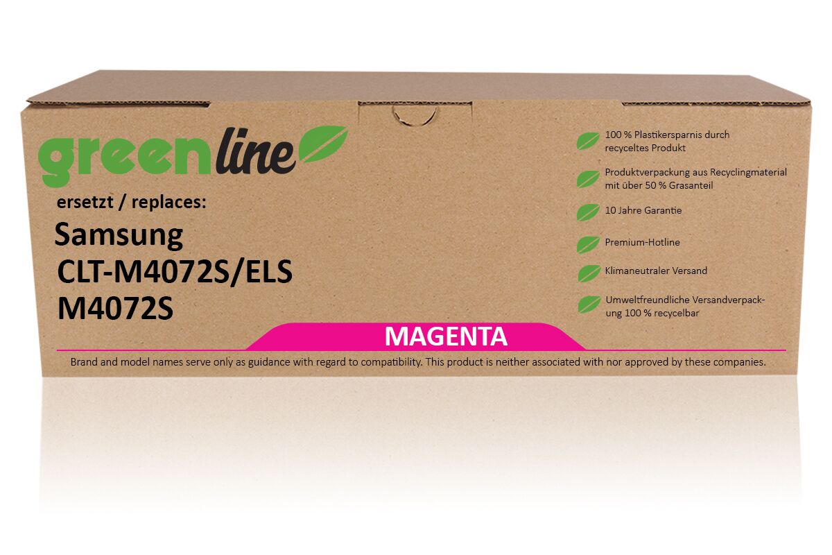 greenline remplace Samsung CLT-M 4072 S/ELS / M4072S Cartouche toner, magenta