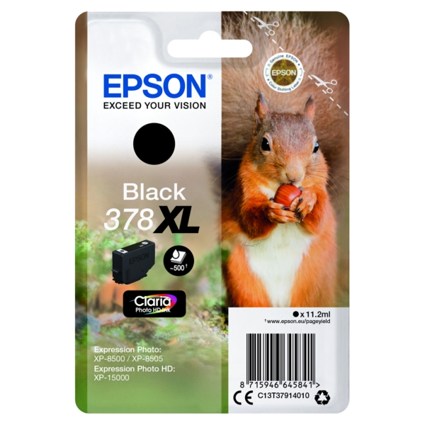 Original Epson C13T37914010 / 378XL Cartouche d'encre noire