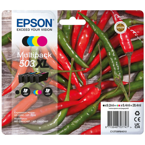 Original Epson C13T09R64010 / 503XL Cartouche d'encre Multipack