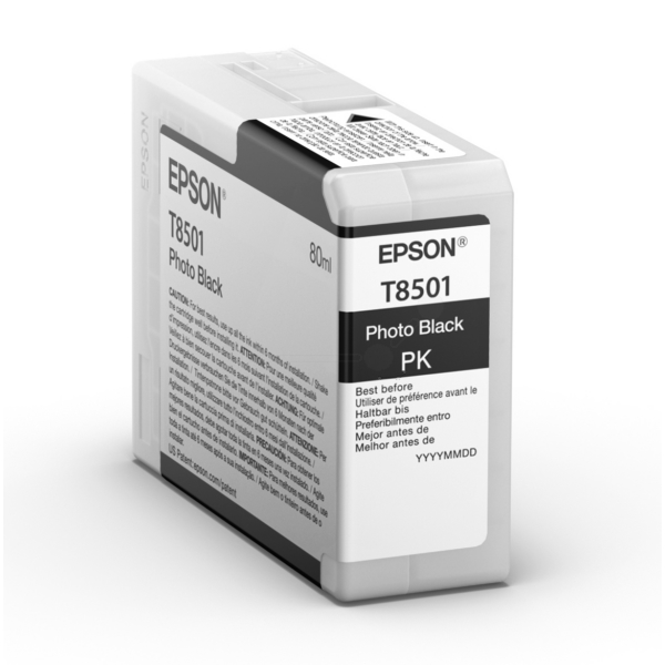 Original Epson C13T850100 / T8501 Cartouche d'encre gris
