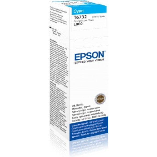 Bouteille d’encre Epson C13T67324A / T6732 cyan