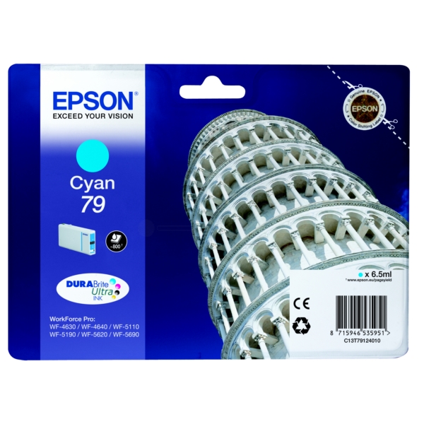 Original Epson C13T79124010 / 79 Cartouche d'encre cyan