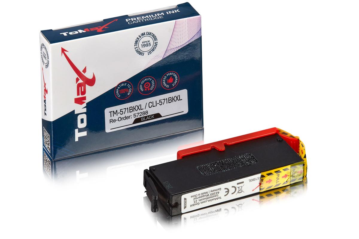 ToMax Premium alternative à Canon 0331C001 / CLI-571BKXL Cartouche d'encre, noir