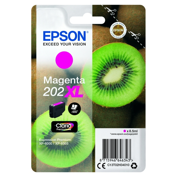 Original Epson C13T02H34010 / 202XL Cartouche d'encre magenta