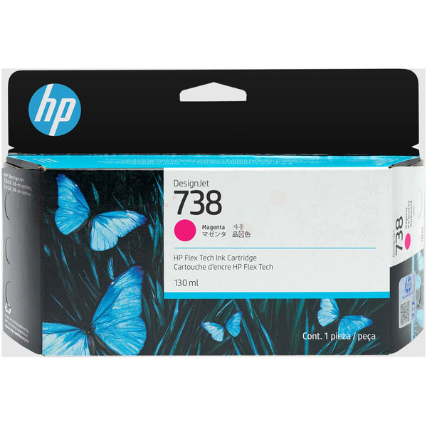 Original HP 498N6A / 738 Cartouche d'encre magenta