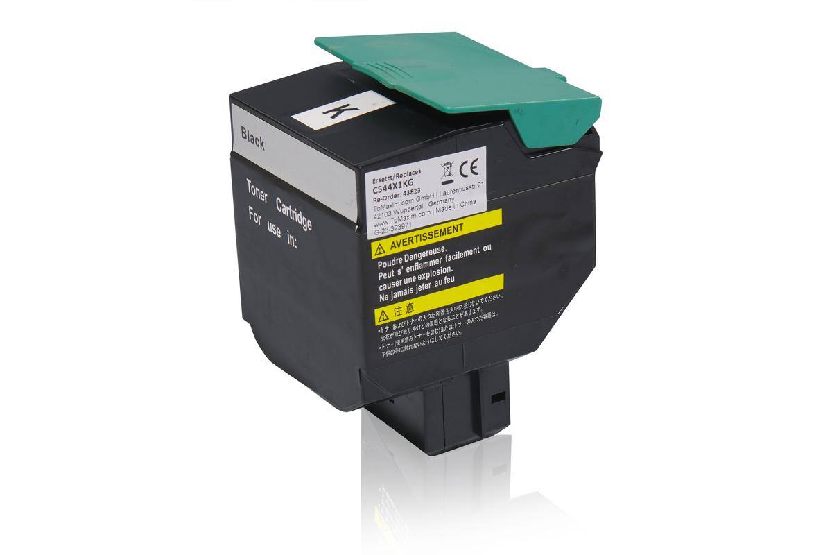 Alternative à Lexmark C544X1KG Cartouche toner, noir