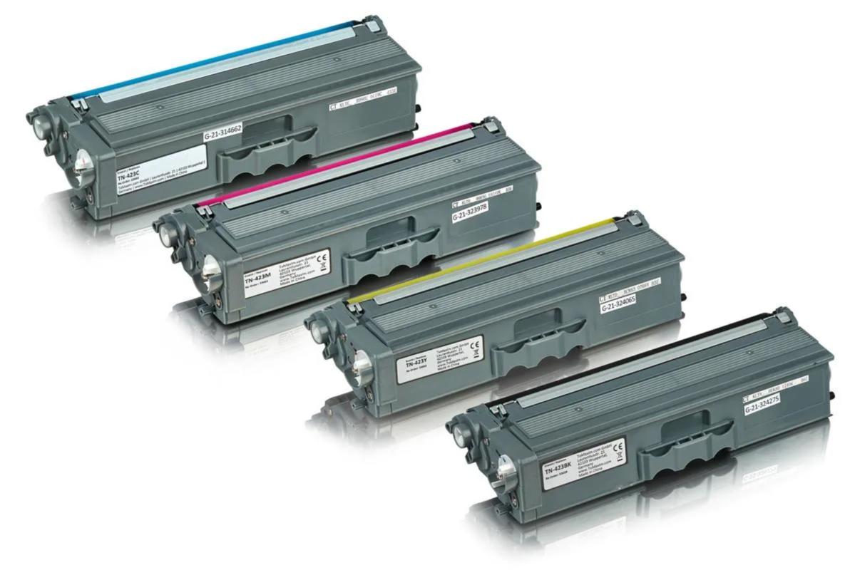 Multipack compatible avec Brother TN-423 contient 4x Cartouche toner