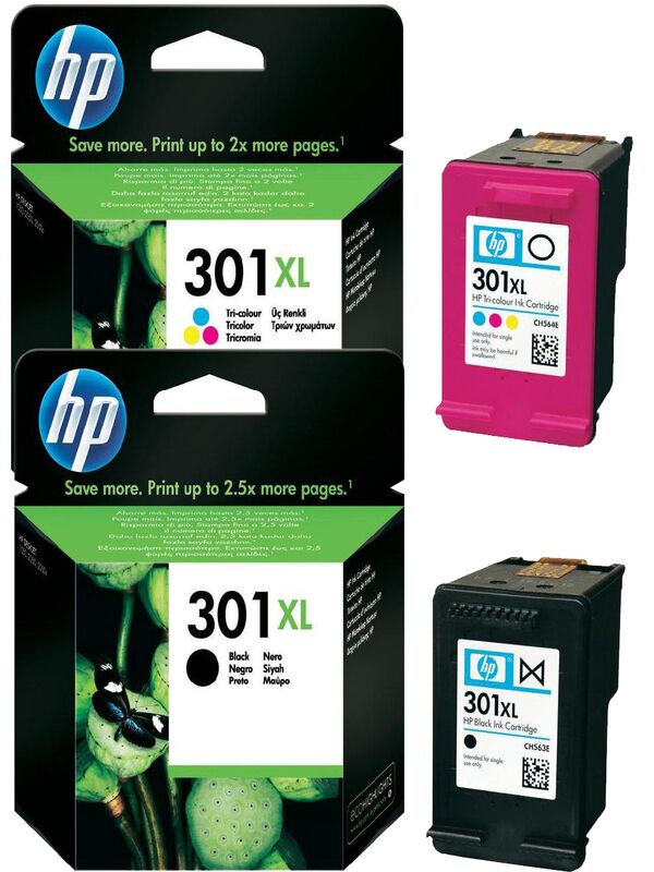 Multipack de cartouches d'impression HP 301XL d'origine