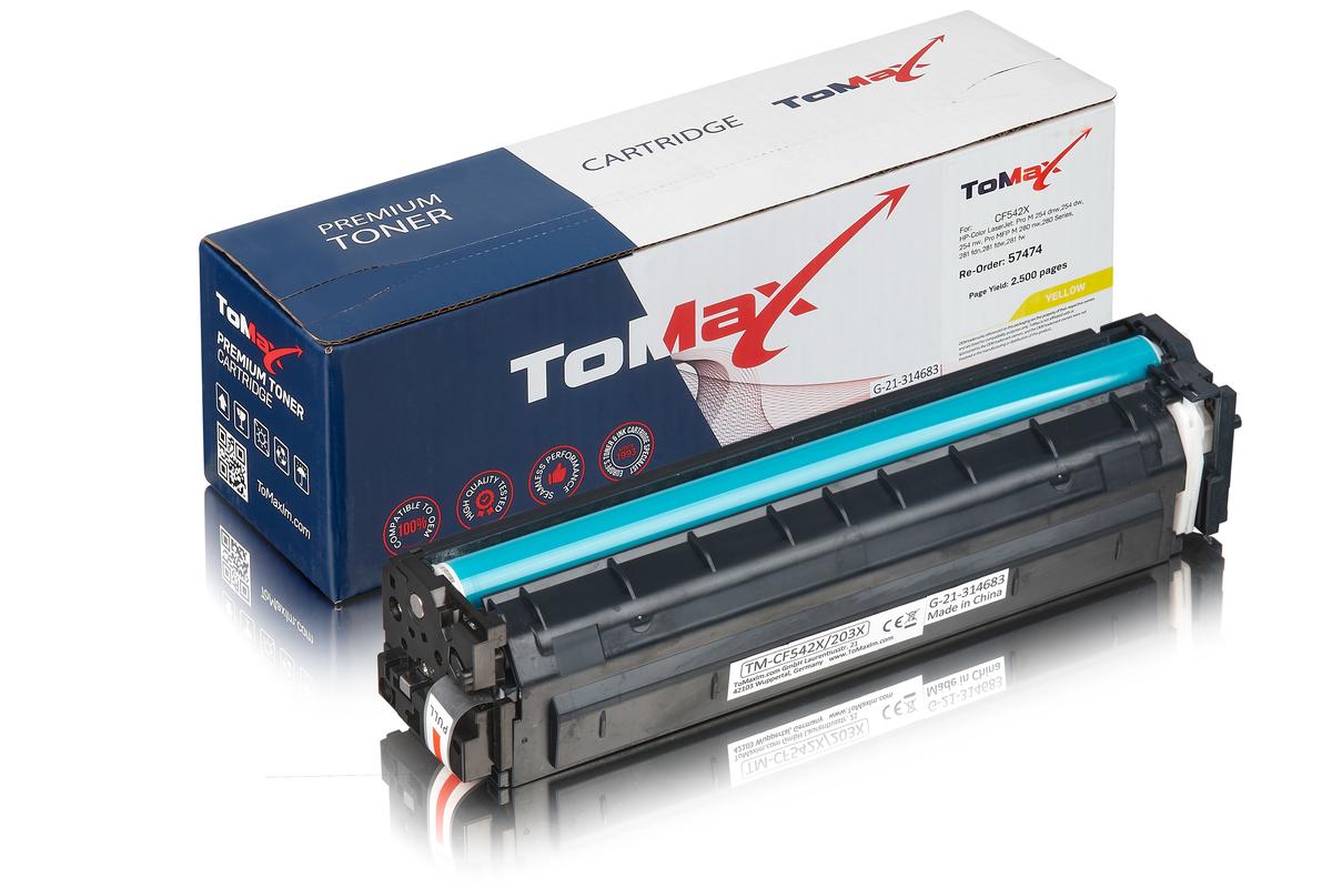 ToMax Premium remplace le toner HP CF542X / 203X, jaune