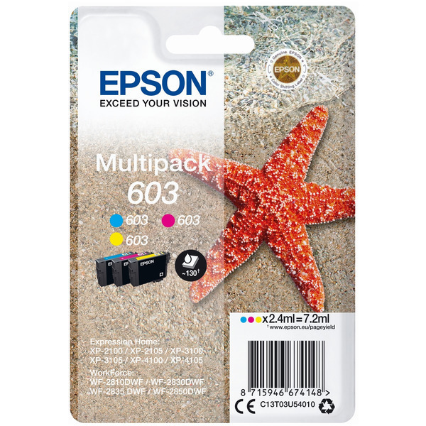 Original Epson C13T03U54010 / 603 Cartouche d'encre multi pack