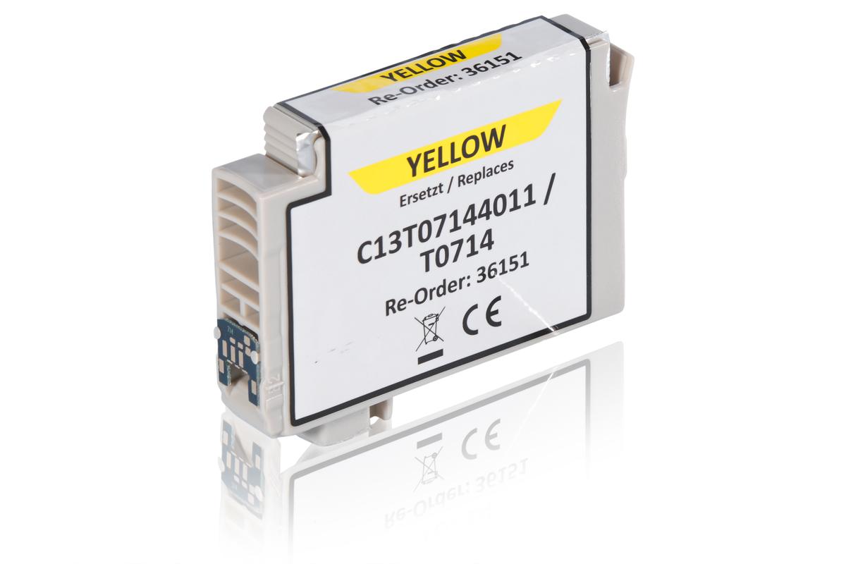 Alternative à Epson C13T07144011 / T0714 Cartouche d'encre, jaune