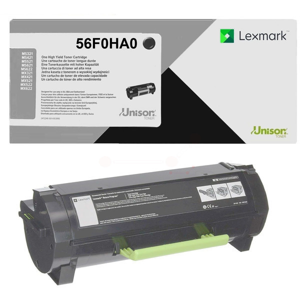 Original Lexmark 56F0HA0 Toner noir