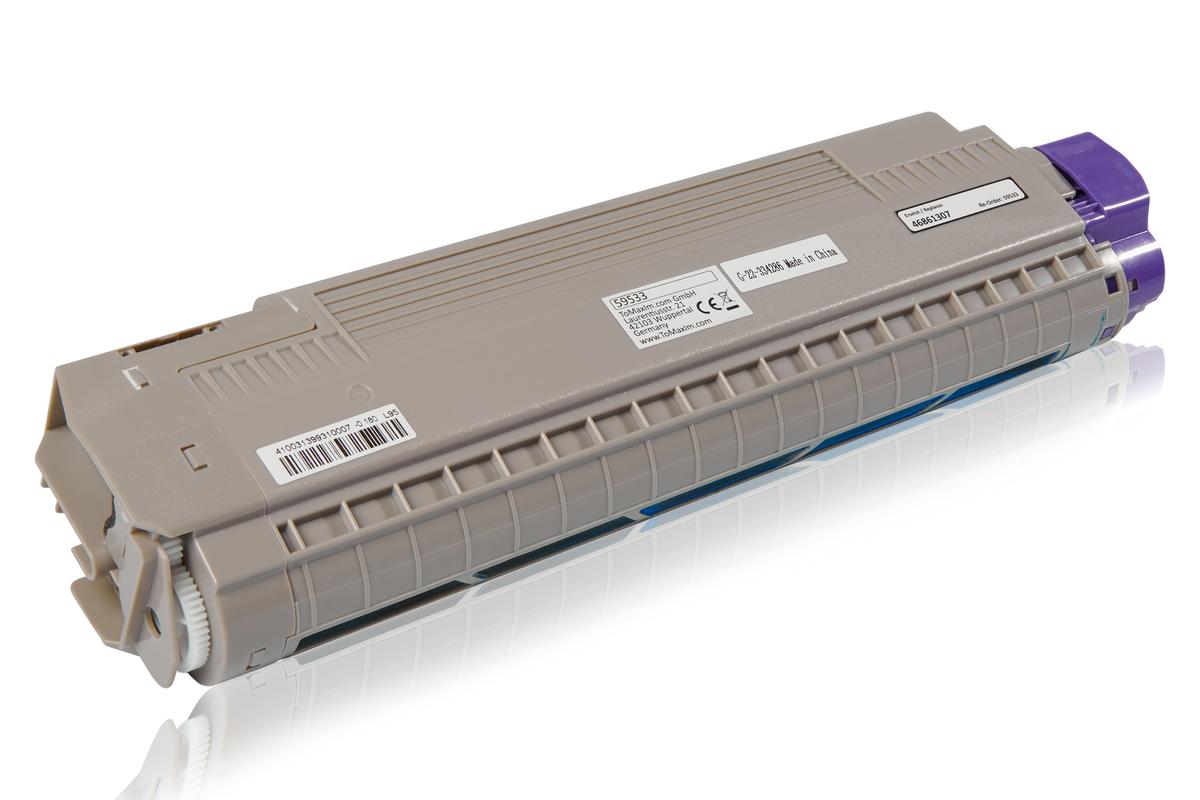 Alternative à OKI 46861307 / C834 / C844 Cartouche toner, cyan