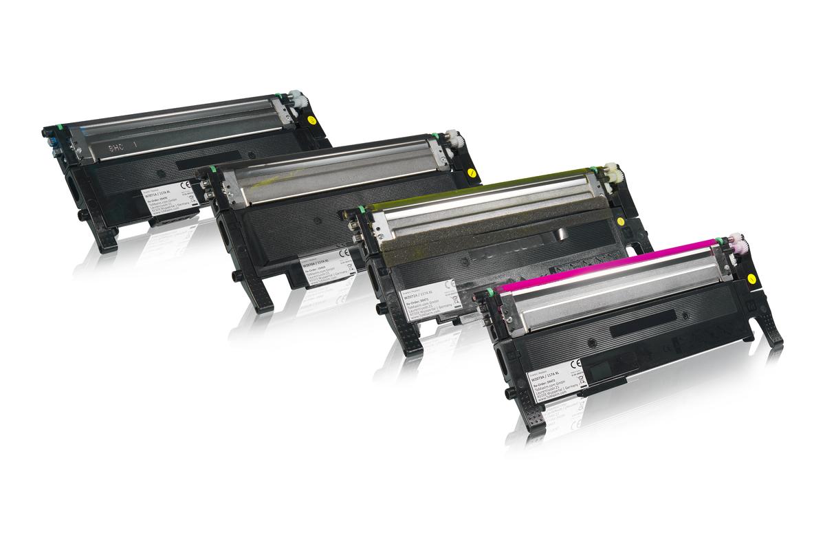 Multipack compatible avec HP W2070A / 117A contient 1xBK, 1xC, 1xM, 1xY