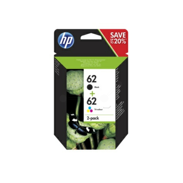 Original HP N9J71AE / 62 Cartouche à tête d'impression multi pack