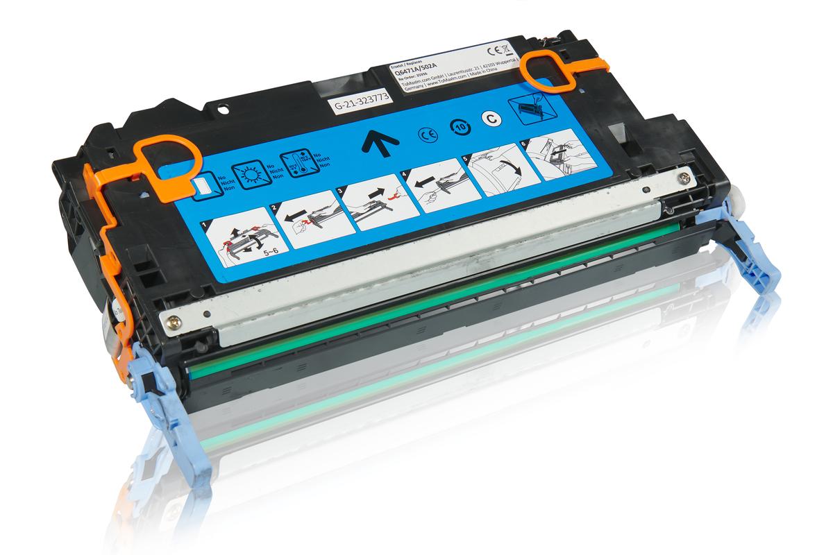 Alternative à HP Q6471A / 502A Cartouche toner, cyan