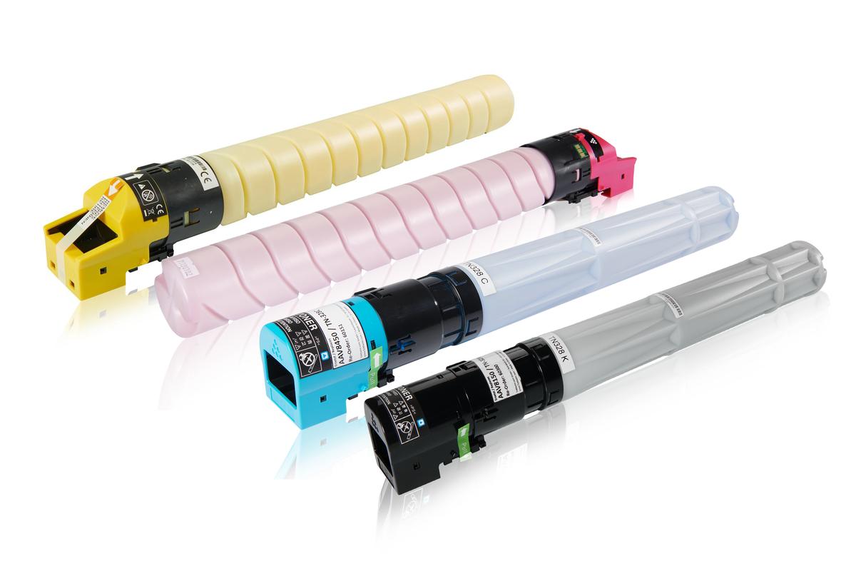 Multipack compatible avec Konica Minolta AAV8150 / TN-328 contient 4x Cartouche toner