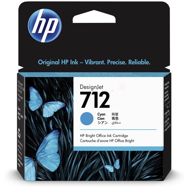 Original HP 3ED67A / 712 Cartouche d'encre cyan