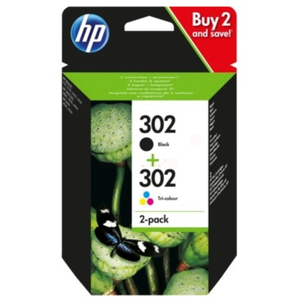 Original HP X4D37AE / 302 Cartouche à tête d'impression multi pack
