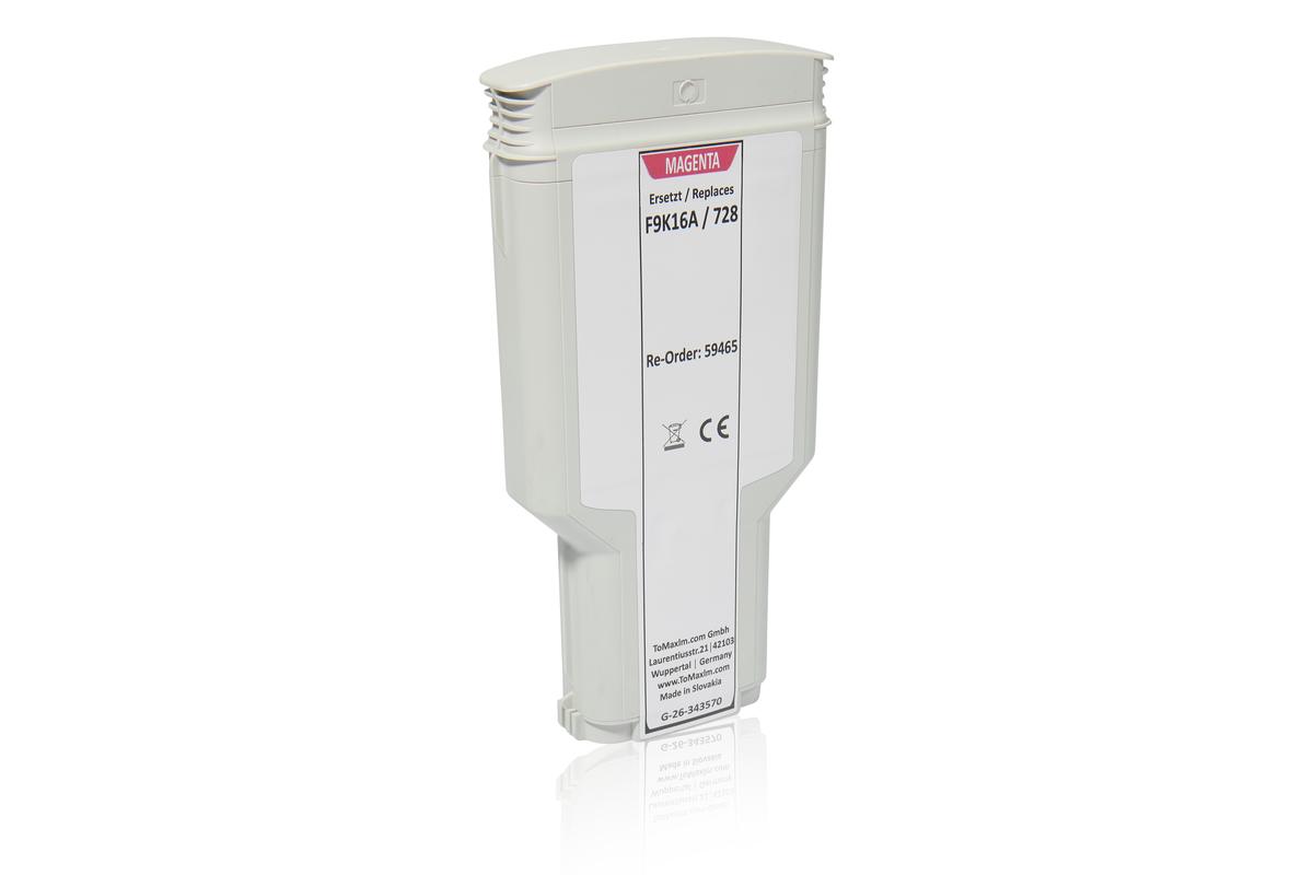 Alternative à HP F9K16A / 728 Cartouche d'encre, magenta
