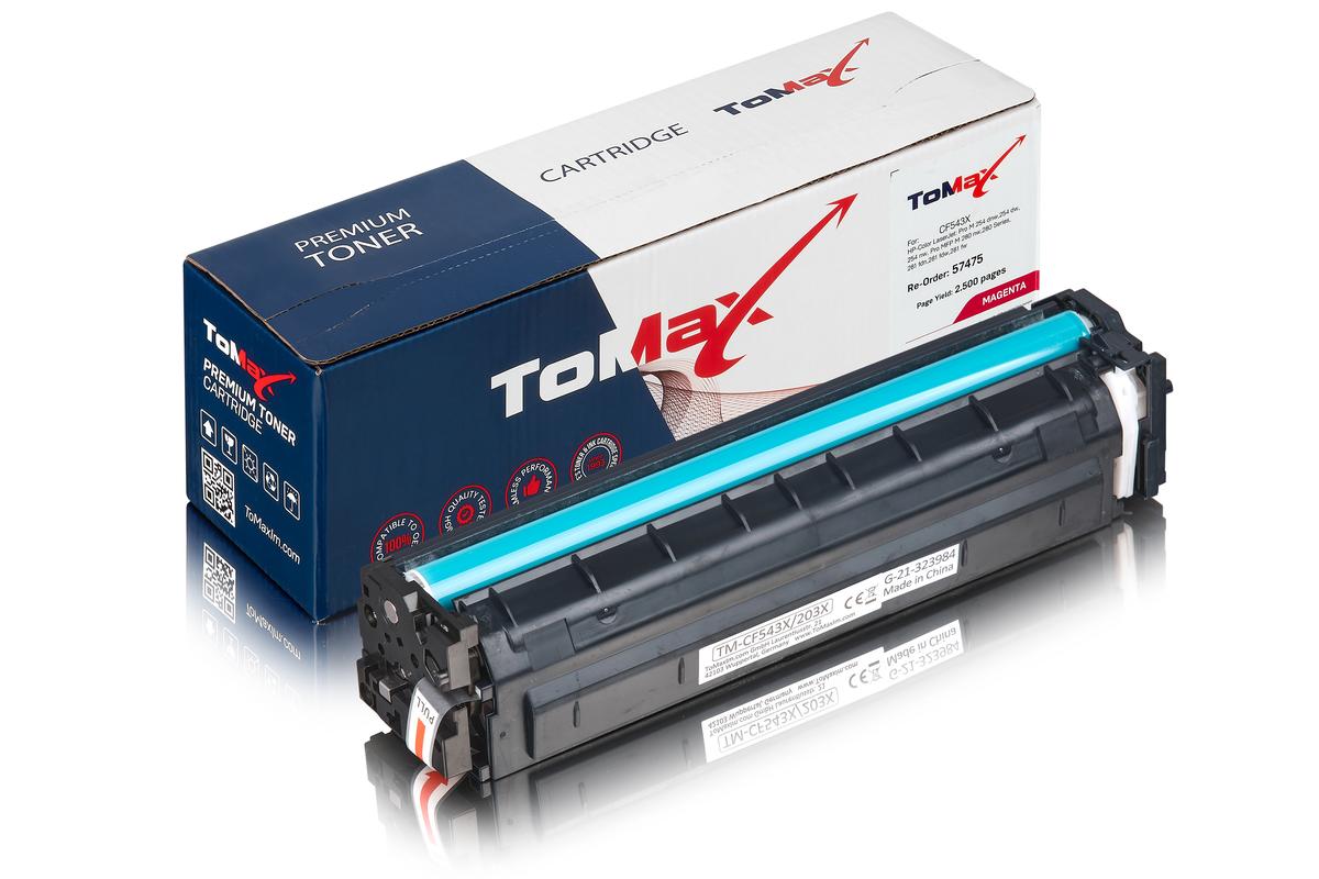 ToMax Premium remplace le toner HP CF543X / 203X, magenta